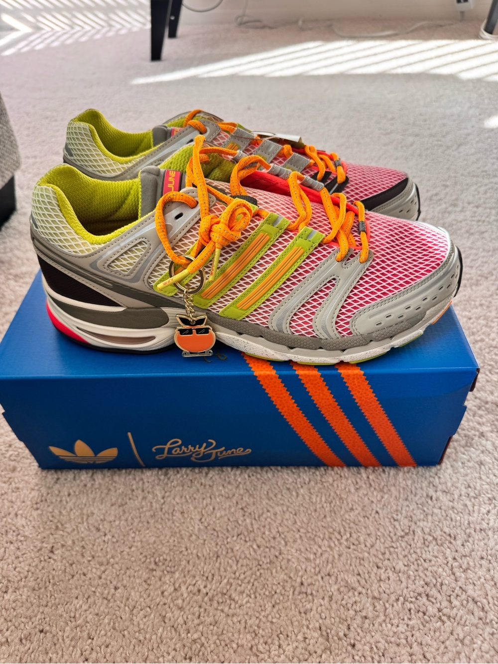 Larry June x adidas Adistar Control 5 ‘Watermelon Smoothie’ size 10.5